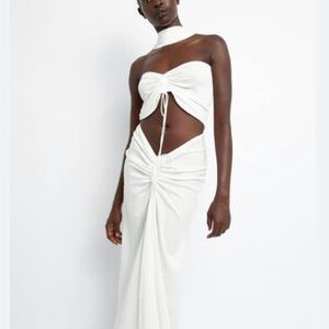 Christopher Esber Cream Dress with Elegant Design